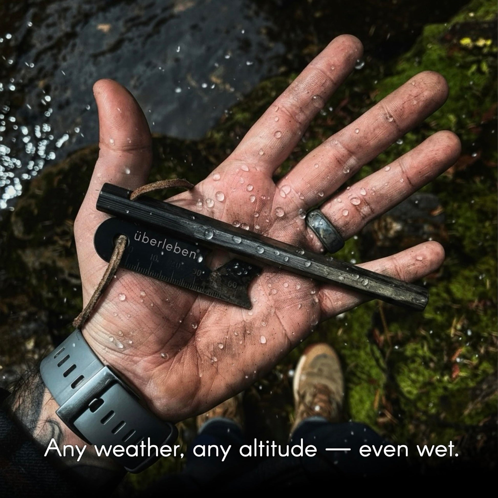 Überleben | Hexå Original Ferro Rod Fire Starter Survival Tool – Up to 20,000 Strikes, 6" Long