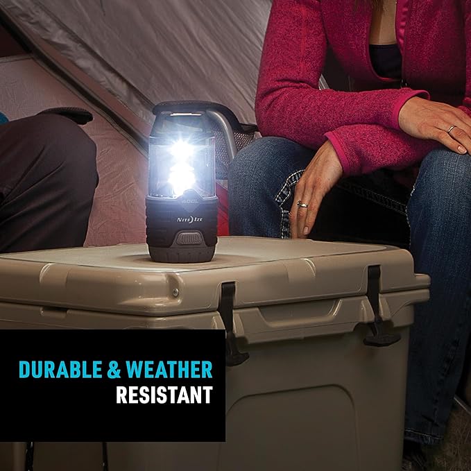 Nite Ize Radiant 400 Lantern, Radiant 400 Lumen Lantern for Camping Or Emergency Preparedness, Black