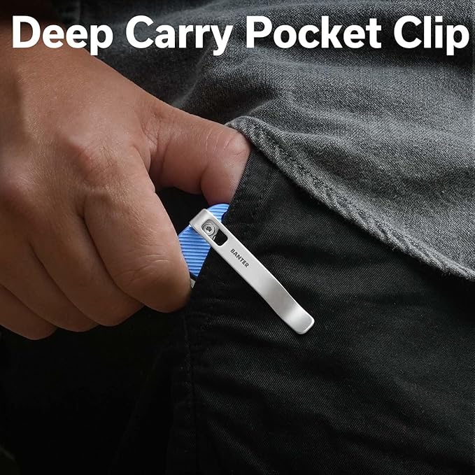 CIVIVI Small Pocket Knife for EDC, Baby Banter 2 Crossbar Lock folding Knife with 2.34" Nitro-V Blade Aluminum Handle, Titanium Thumb Stud Opener C23074-1