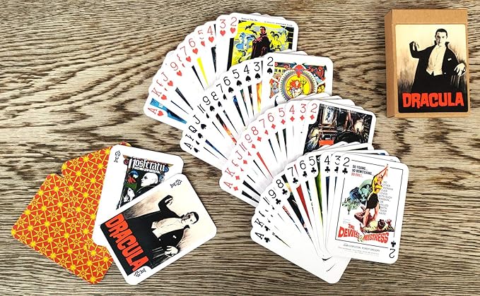 Vampires Playing Cards (Poker Deck 54 Cards All Different) Vintage Trash Horror Movie Poster Dracula Nosferatu