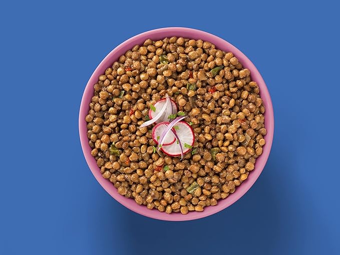 Fillo's Peruvian Lentils - Ready to Eat Lentils, Gluten-Free, Preservative-Free, Microwavable Meals, Non-GMO, Vegan, Plant Protein, 10 oz Pk of 6