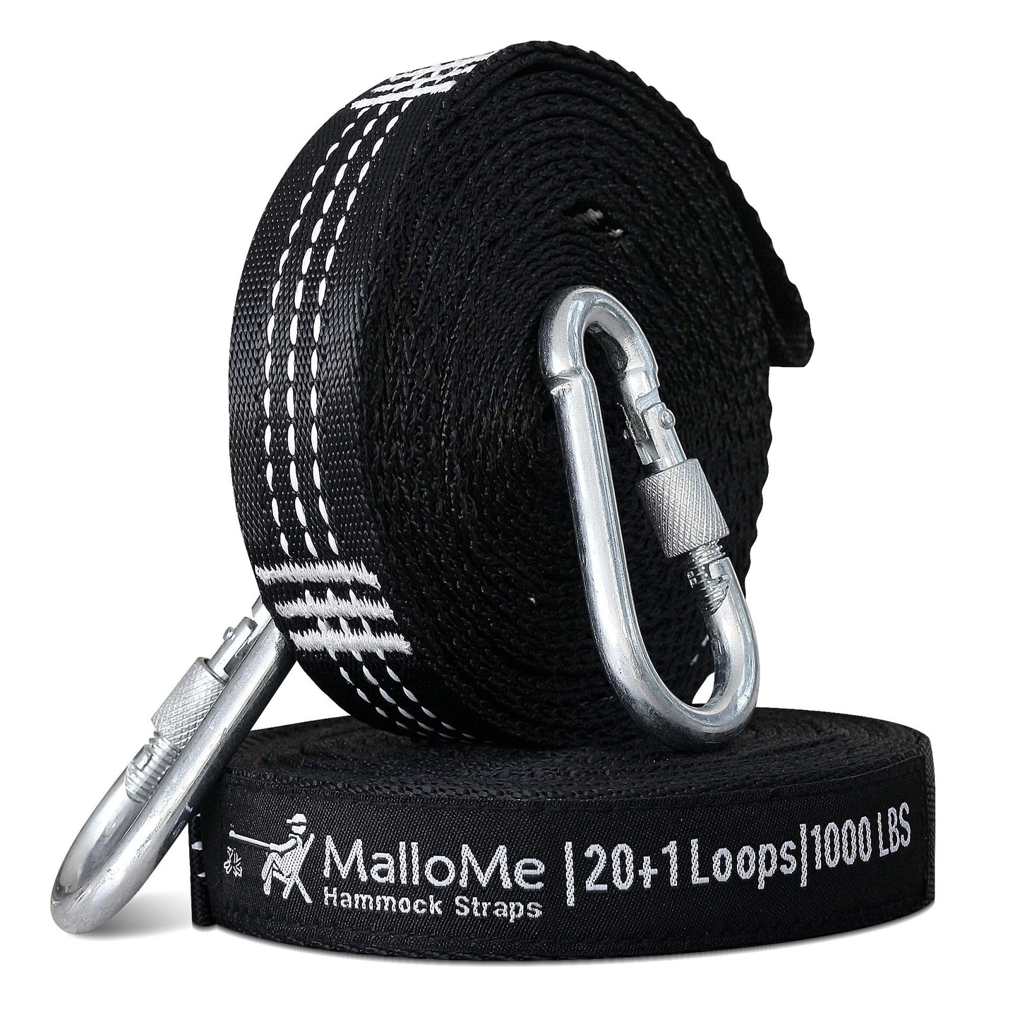 MalloMe Hammock Straps for Trees - Swing Straps - Multi-Purpose Hanging Kit, Heavy Duty Adjustable