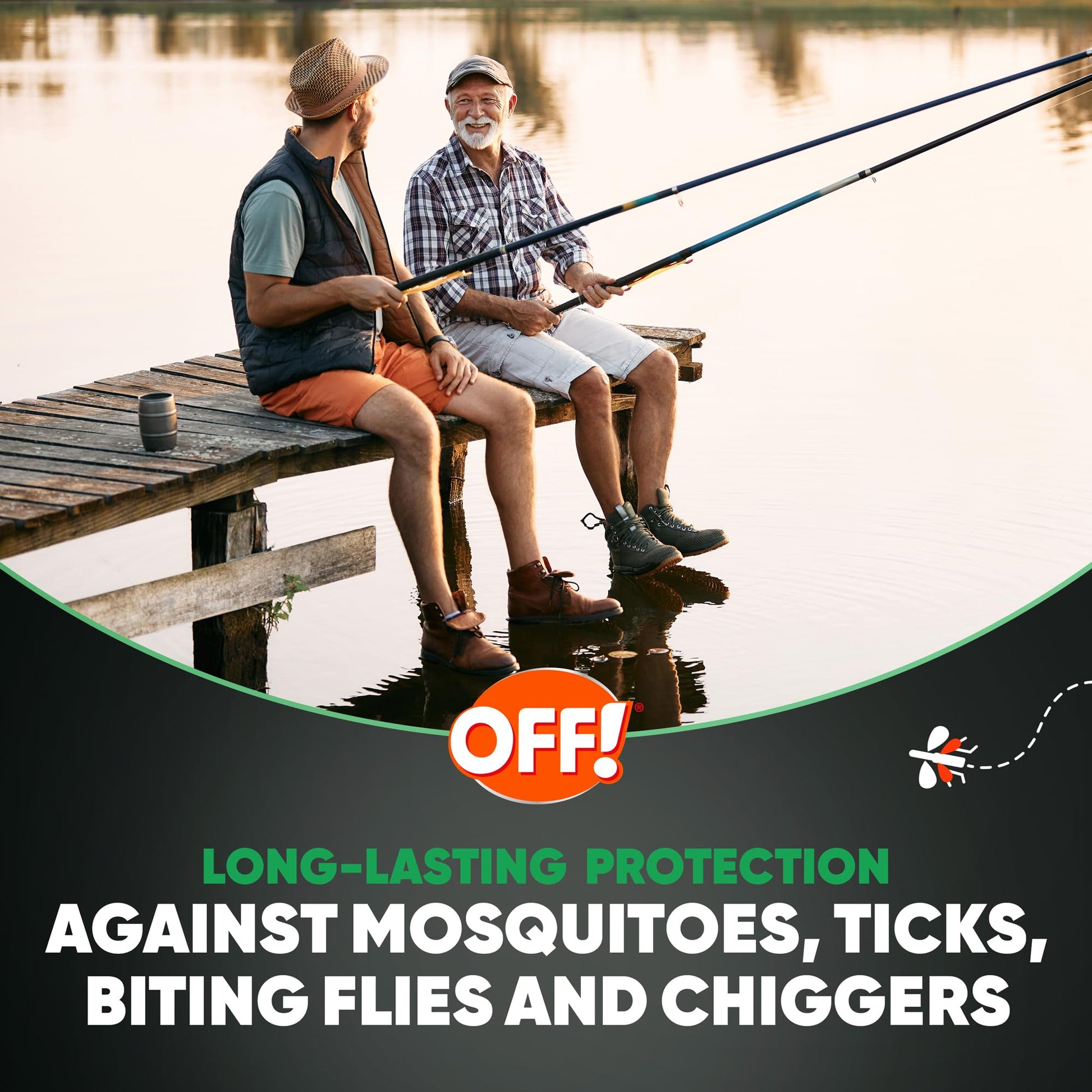 OFF! Deep Woods Sportsmen Insect Repellent Aerosol, Bug Spray Containing 30% DEET, Protects Against