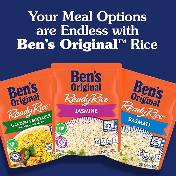 BEN'S ORIGINAL Risotto Creamy Mushroom Flavored Rice, Easy Dinner Side, 8.5 oz Pouch (Pack of 12)
