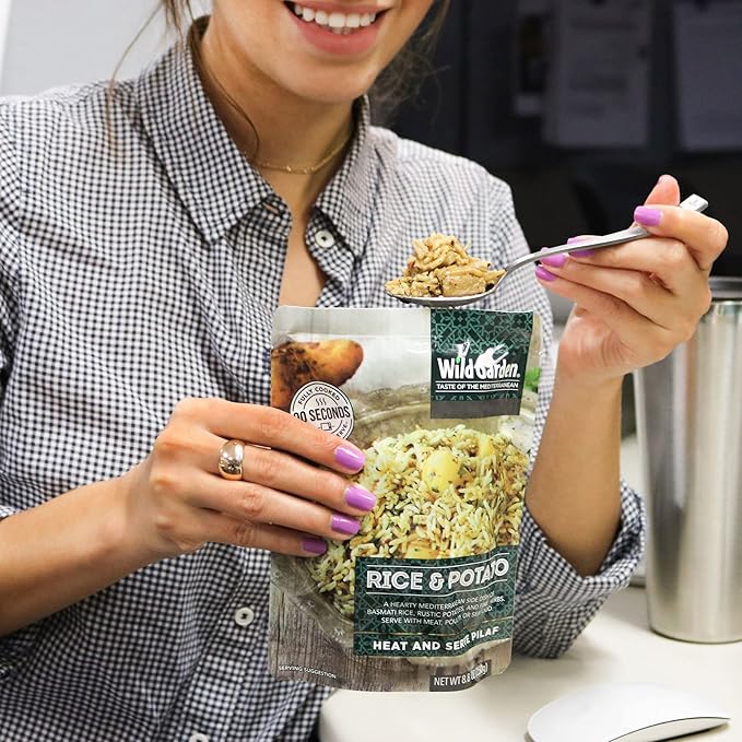 Wild Garden Heat and Serve Pilaf, Rice & Potato, Fully Cooked, Ready to Eat, Microwavable 8.8 oz, 6 pack