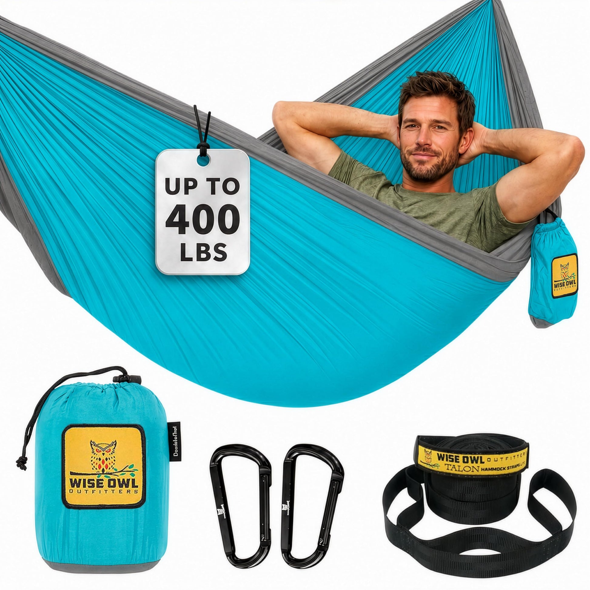 Wise Owl Outfitters Hammock for Camping Single Hammocks Gear for The Outdoors Backpacking Survival