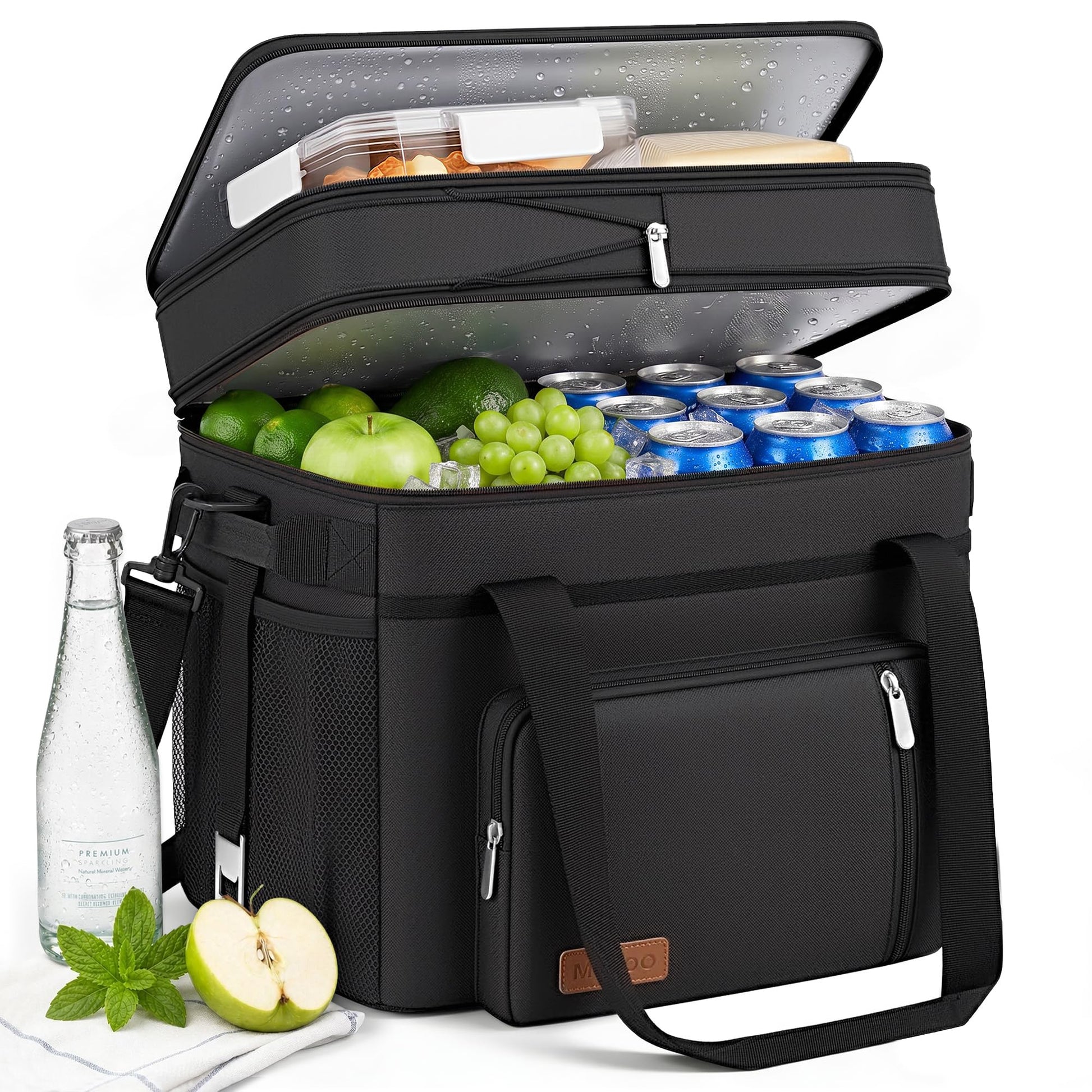 MIYCOO Cooler Bag with Expandable Double Deck, 60 Can Leakproof Cooler