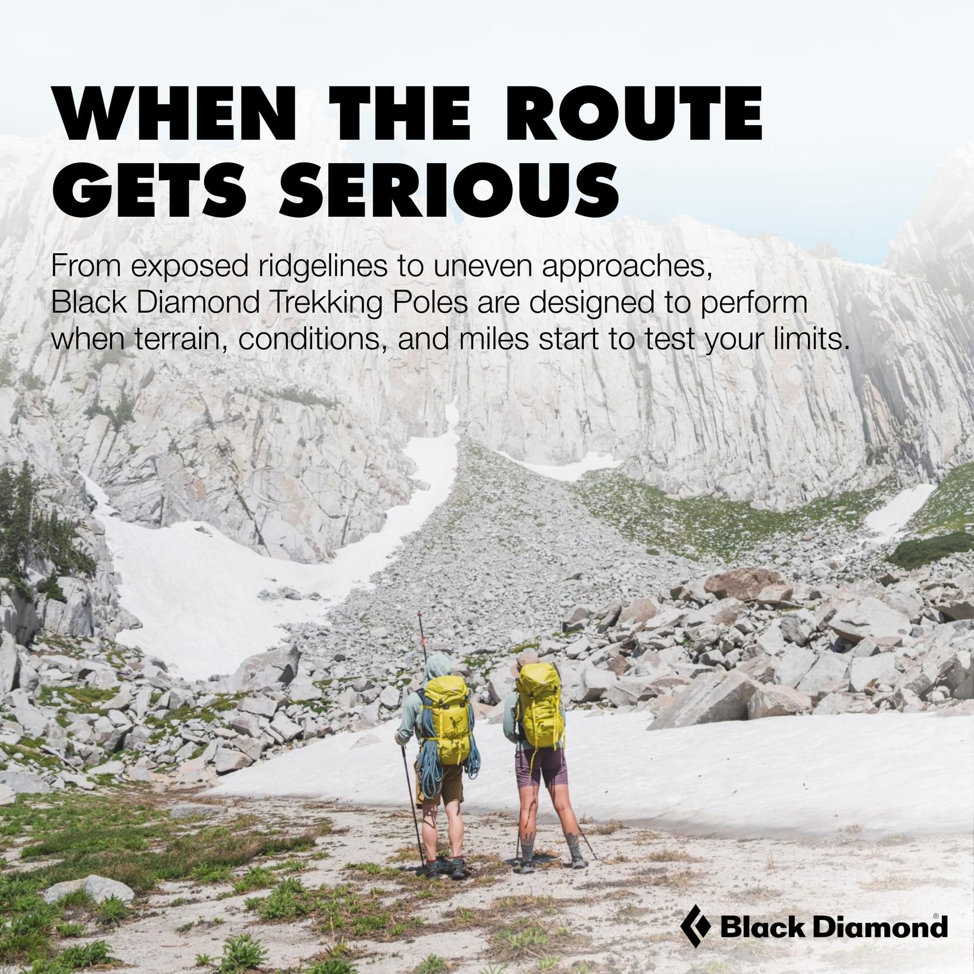 BLACK DIAMOND Trail Trekking Poles Aluminum (Pair), Granite
