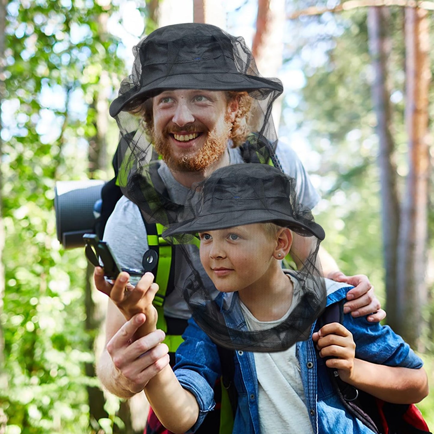 South to East Mosquito Head Net for Insects 2 Pack, Fly & Bug Protection