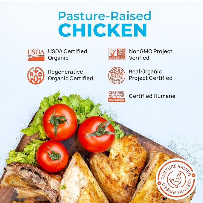 Greener Pastures Pasture-Raised Chicken Box - 18-Pack (4 Bone-In Thighs, 4 Breasts, 2 Whole Chickens, 2 Tenders, 4 Wings, 4 Drumsticks) - Premium, Nutrient-Rich