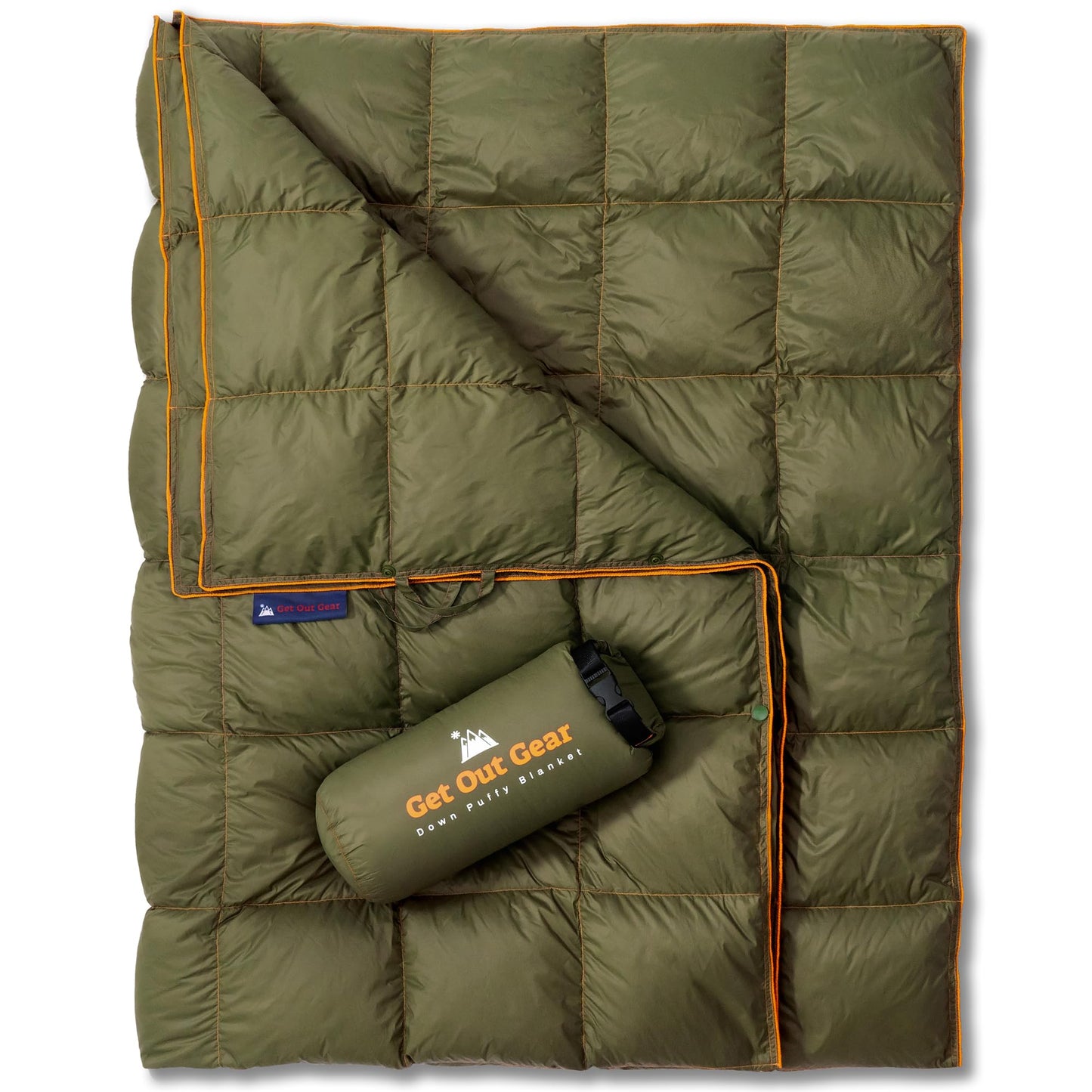 Get Out Gear Down Camping Blanket - Outdoor Lightweight Packable 650 Fill Power Down Blanket