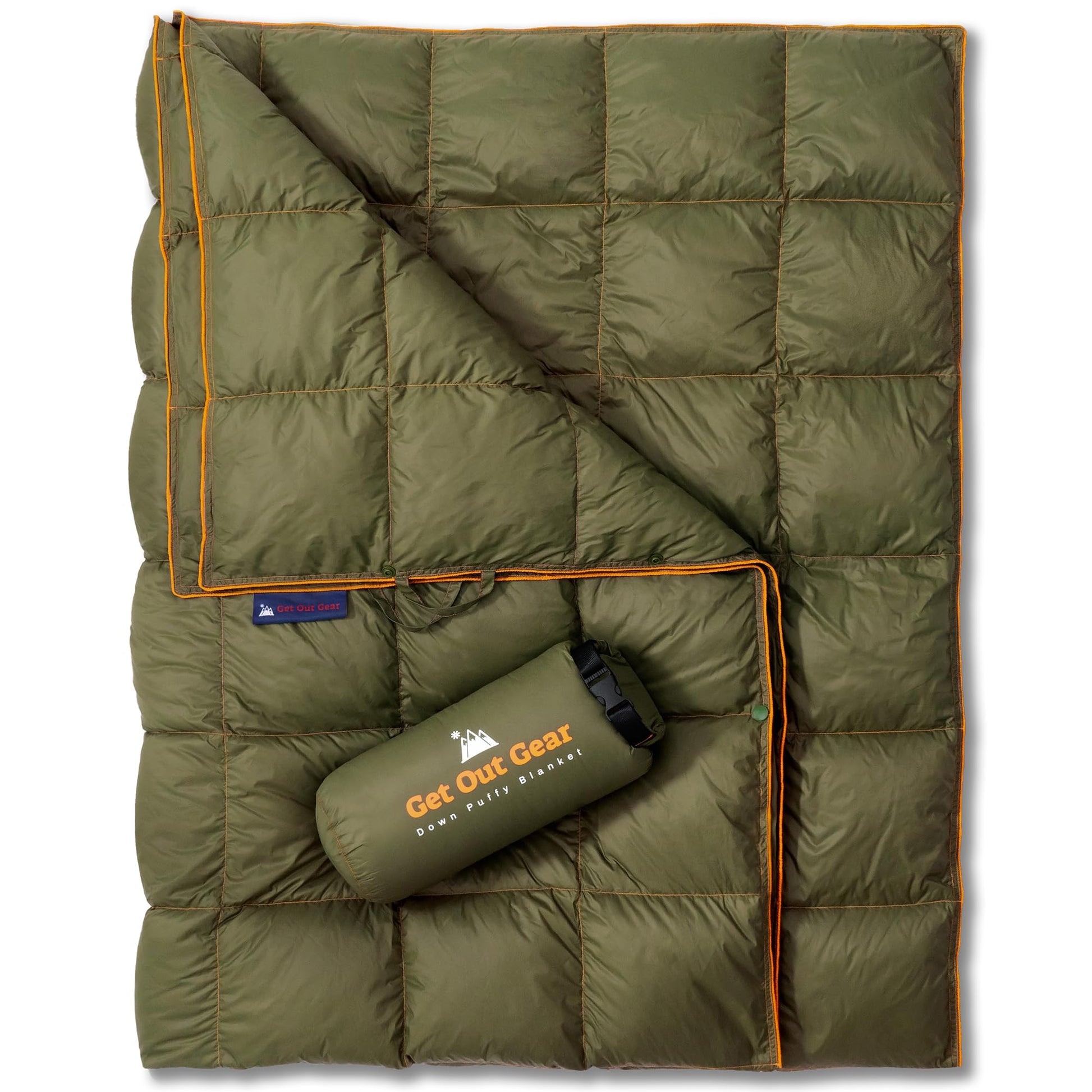 Get Out Gear Down Camping Blanket - Outdoor Lightweight Packable 650 Fill Power Down Blanket