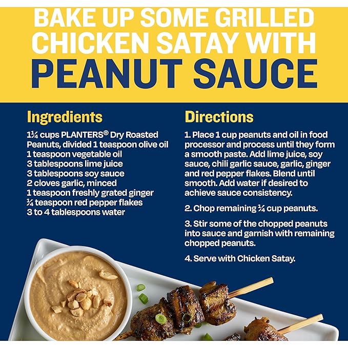 PLANTERS Unsalted Dry Roasted Peanuts, Resealable Jar, Kosher Nuts, Plant-Based Protein, Quick Snack for Adults, After School Snack, 35 oz Canister