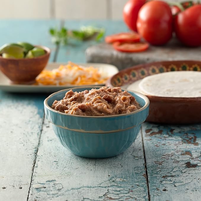 Old El Paso Vegetarian Refried Beans, Meal Prep, Good Source of Fiber, 16 oz (Pack of 12)