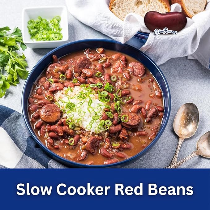Blue Runner Creole Cream Style Red Beans, 1 Pound (Pack of 6) - Easy Heat and Serve for Delicious Meals - Authentic New Orleans Flavor