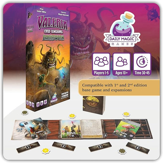 Valeria Card Kingdoms Darksworn Expansion: Cooperative Saga Adventure Board Game - Daily Magic Games