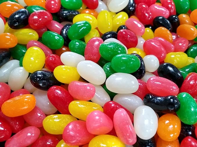 Jumbo Assorted Spiced Jelly Beans - 1 lb of Fresh Delicious Extra Large Licorice Sassafras Peppermint Clove Cinnamon Spearmint Jelly Beans