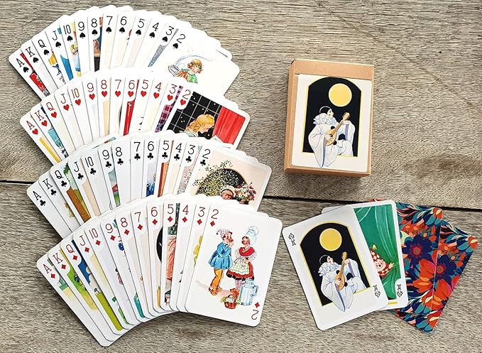 Gratis Playing Cards (Poker Deck 54 Cards All Different) Vintage Greeting and Happy Wishes Posters and Cards for All Occasions