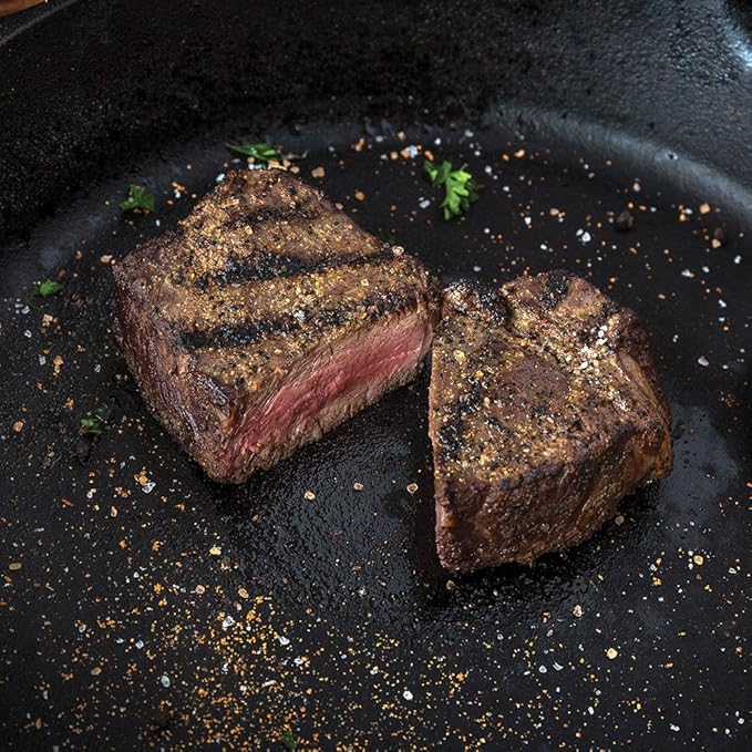 Nebraska Star Beef Aged Angus Top Sirloin, All Natural Hand Cut and Trimmed with Signature Seasoning, Gourmet Steak Gifts Delivered to Your Door, Premium Value, 3 Piece Set, 25oz