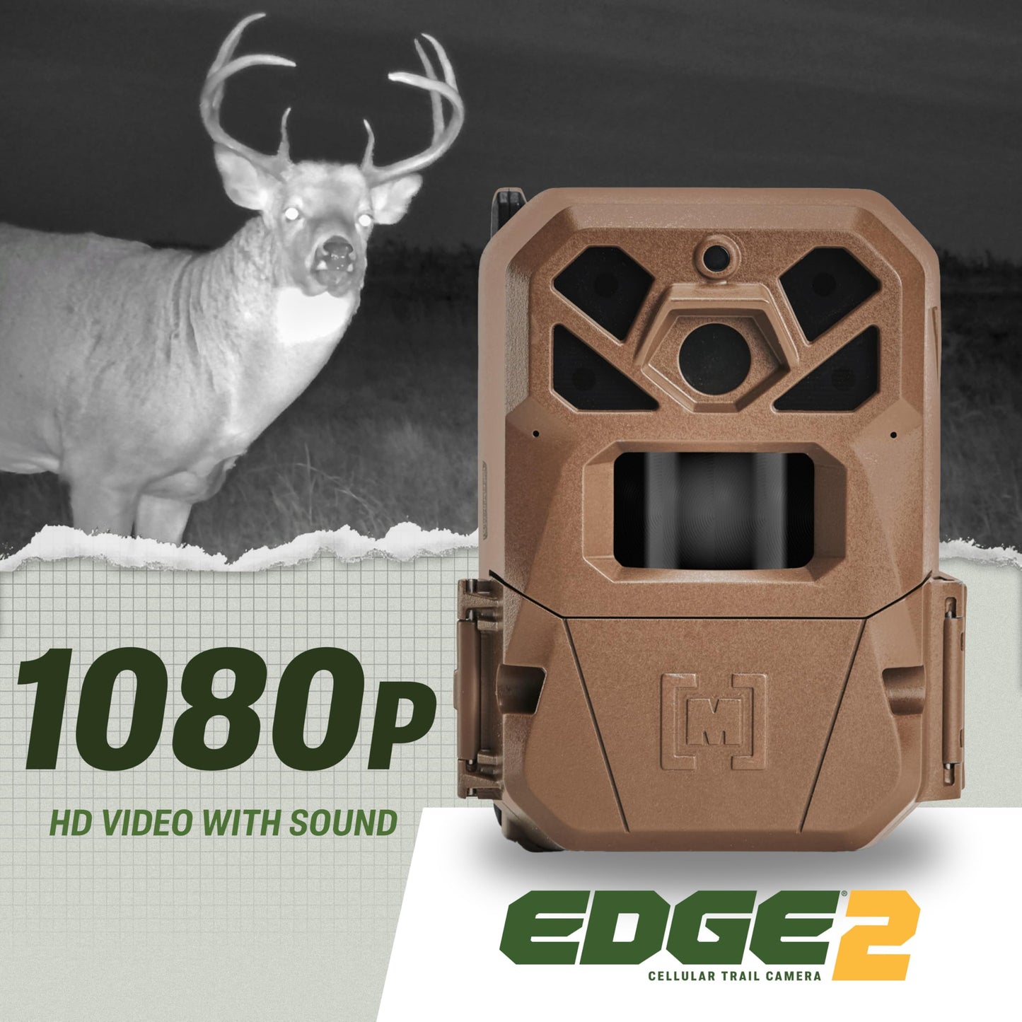 Moultrie Edge 2 Cellular Trail Camera 2-Pack - 36MP, Low-Glow Flash