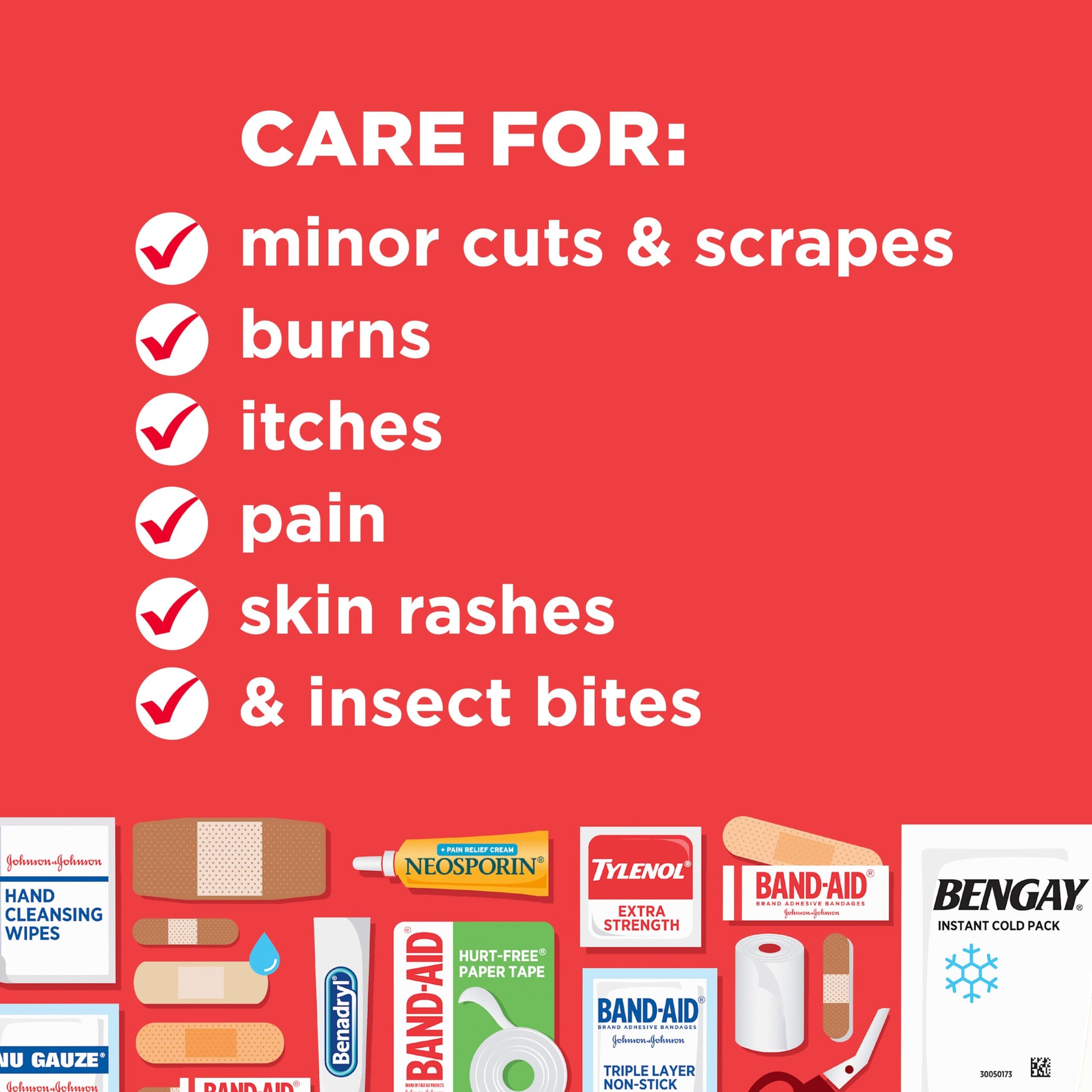 BAND-AID Brand All-Purpose Portable Compact First Aid Kit, 160 Piece