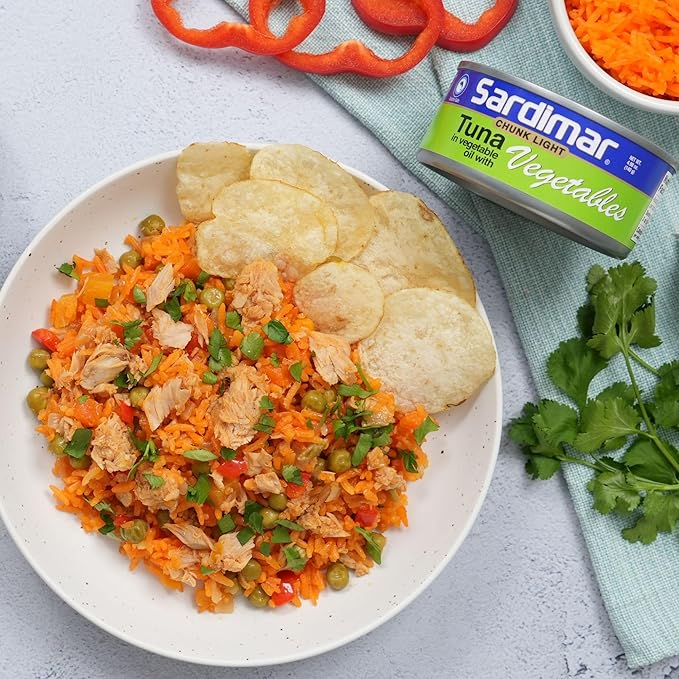 Sardimar Chunk Light Tuna ( Vegetables- Pack of 6 )