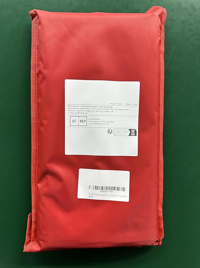 FLASLD Fire Blanket for Home and Kitchen, Fiberglass Fire Blankets Emergency for People, Flame Retardant Protection and Heat Insulation (4 ft x 6 ft)