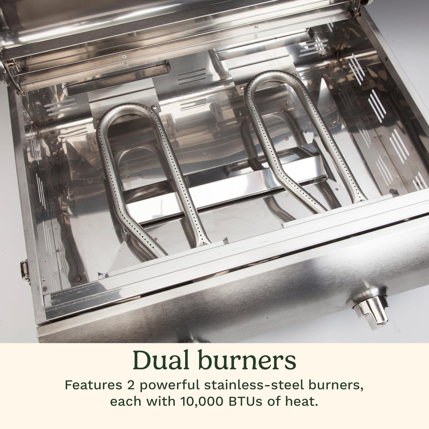 Cuisinart Outdoor Gas Grill, 20,000 BTU, Portable, 2-Burner