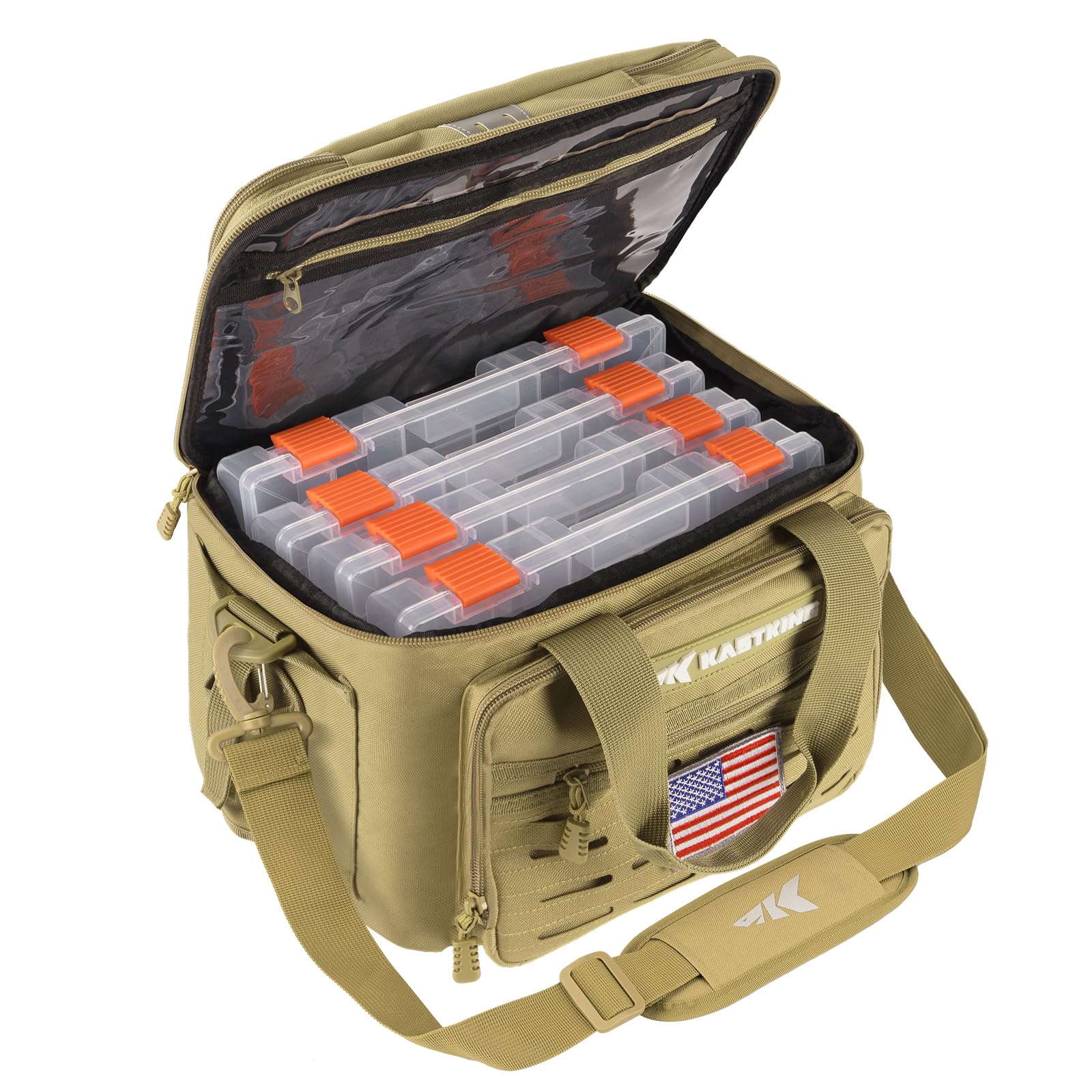 KastKing Karryall with Box Tackle Bag, Saltwater & Freshwater Gear Storage
