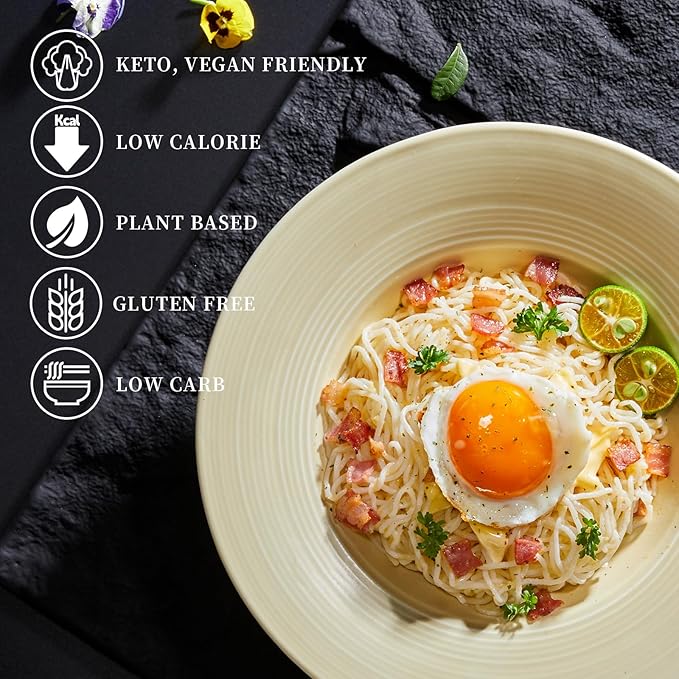 YUHO Shirataki Konjac 8 Pack Inside, Vegan, Gluten Free, Fat-Free, Keto Friendly, Low Carbs 53.61 Oz (1520 g)