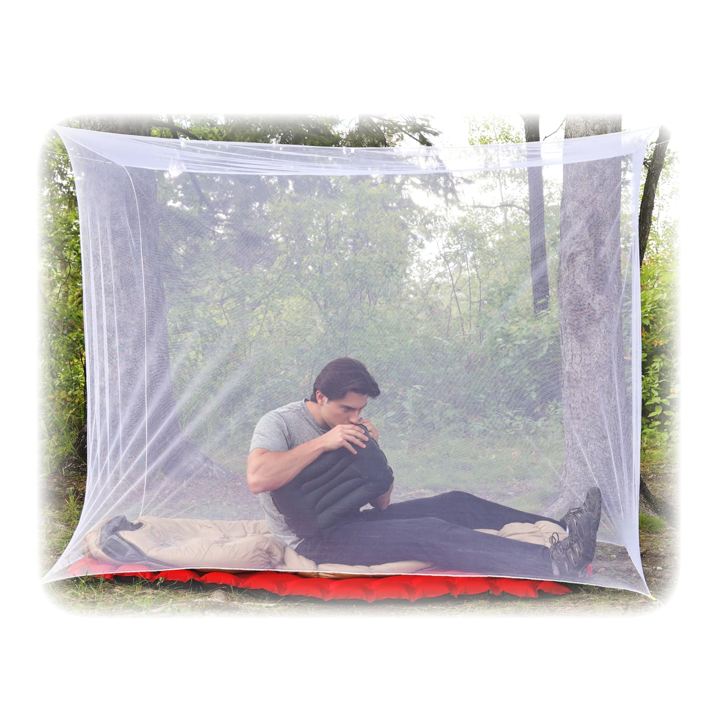 Coghlan's Rectangular Mosquito Net – Lightweight Mesh Canopy for Camping, Travel, and Outdoor Use