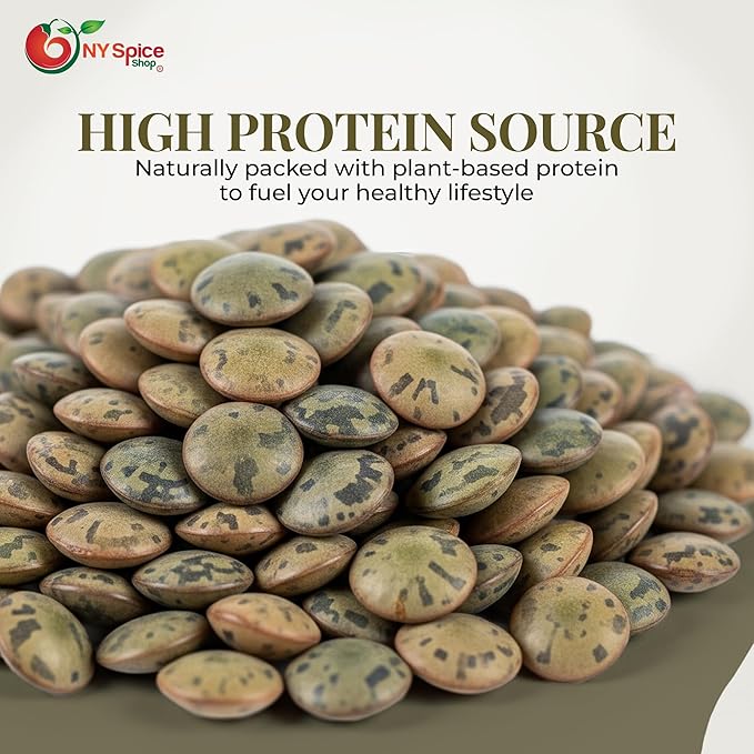 NY SPICE SHOP French Lentils ??1.5 Pounds French Green Lentils ??Dry Lentil Beans - Protein & Fiber Rich - Great for Stews, Indian Curries, Salads
