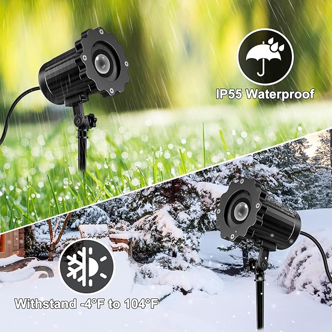 Giant Spiders Halloween Projector Outdoor Indoor,2025 Upgraded 3D Dynamic Halloween Decorations,Clearer Spider HD Patterns,Waterproof Holiday Light for Home Window Wall Cemetery Holiday Decor