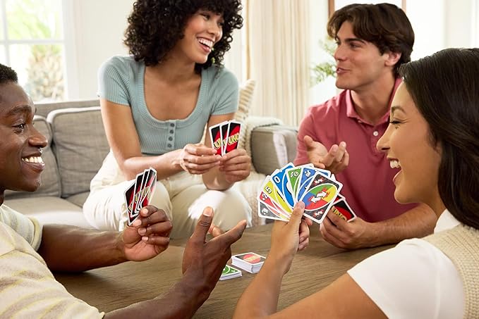 Mattel Games UNO Card Game with 2 Add On Packs & Collectible Tin for Kids, Adults & Family Game Night. 2 to 10 Players