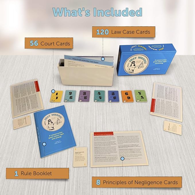 That's Just Wrong! ??A Critical Thinking & Debate Game for Teens & Classrooms | Fun Ethical Dilemmas & Real-Life Legal Scenarios for Engaging Conversations