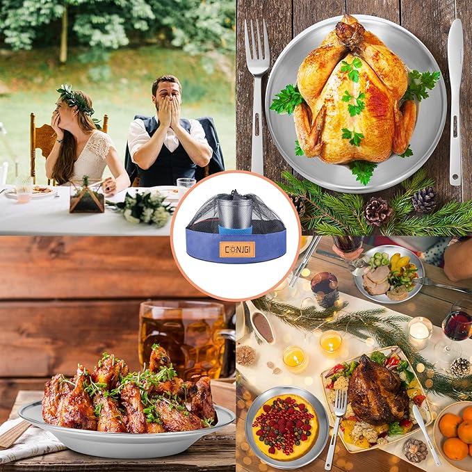 Outdoor Camping Mess Kit - 1 to 2 persons Camping Dishes Includes Cups, Bowls, Dishes, Knives, Forks, Spoons, Etc, Camping Dinnerware Set with Mesh Bag is Easy to Carry Camping Tableware Set