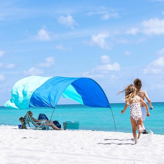 Shibumi Shade®, The Original Wind-Powered® Beach Canopy with Wind Assist Included, Provides 150 Sq. Ft. of Shade, Compact & Easy to Carry, Sets up in 3 Minutes