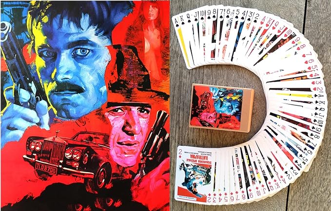 Detective Movie Playing Cards (Poker Deck 54 Cards All Different) Vintage Movie Posters Crime Hardboiled Detective Action Movies Film Noir