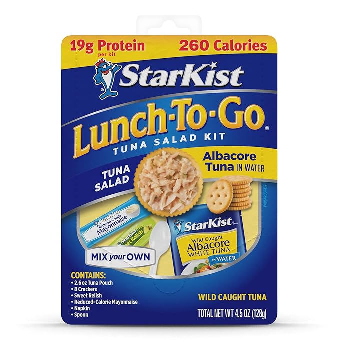 StarKist Lunch To-Go Albacore Mix Your Own Tuna Salad, 4.1 Ounce Kit, 12 Pack
