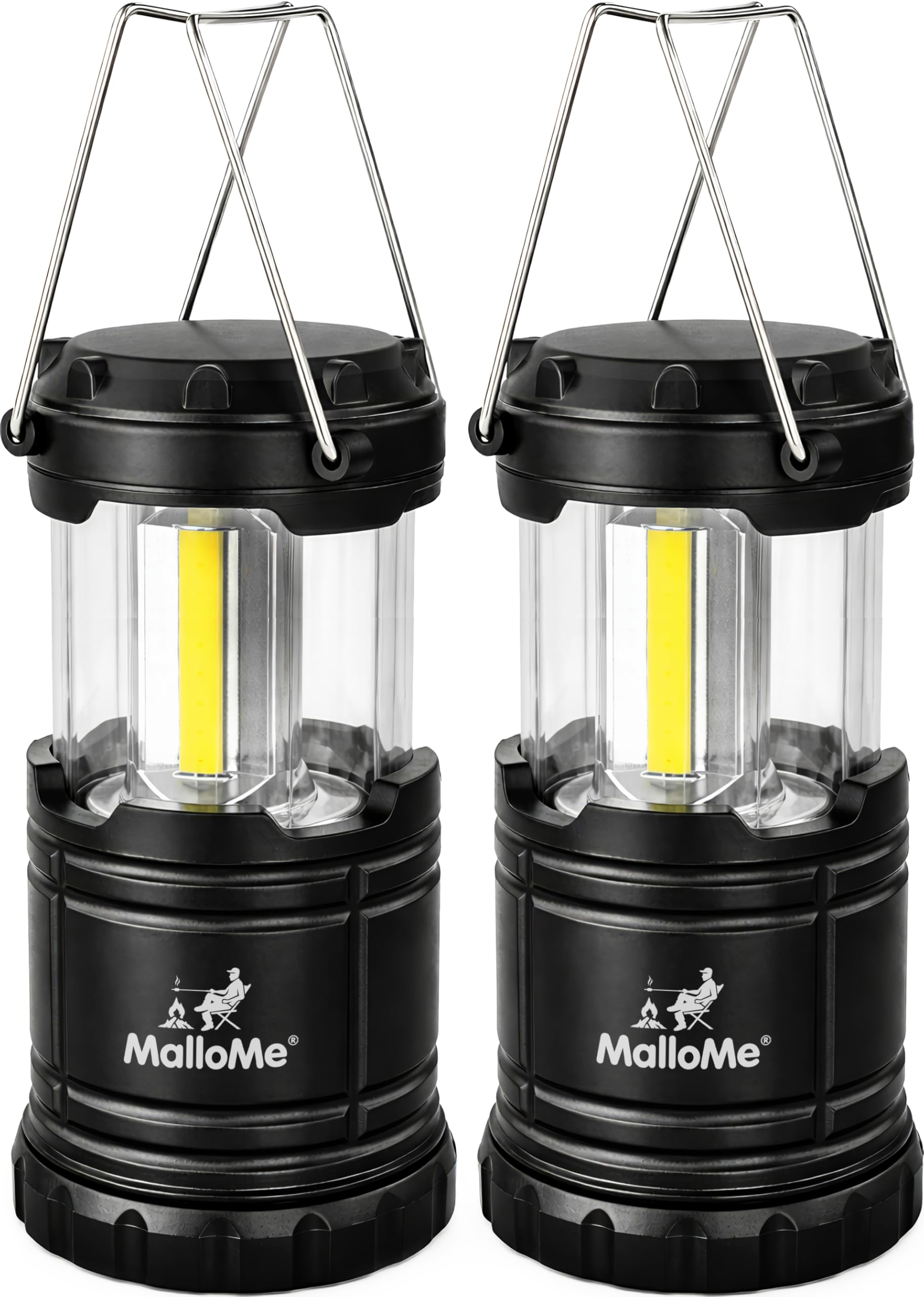 MalloMe Camping Lights Lantern Flashlights, Battery Powered Operated Lamp Lanterns for Power