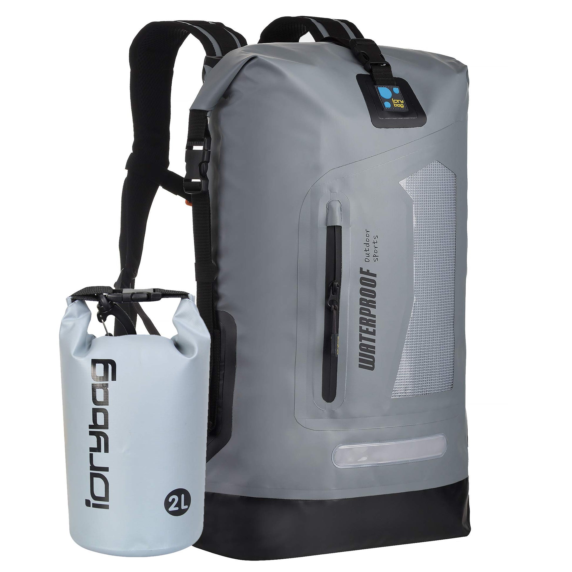 IDRYBAG Waterproof Backpack for Men 20L/30L/40L, Floating Dry Bag Kayak, Dry Backpack Hiking