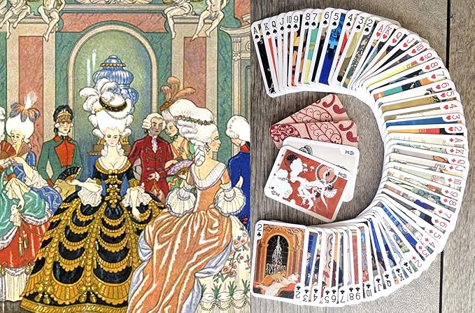 George BARBIER Playing Cards (Poker Deck 54 Cards All Different) Vintage Retro Art Deco Ponchoir Illustration Antique Renaissance Greek