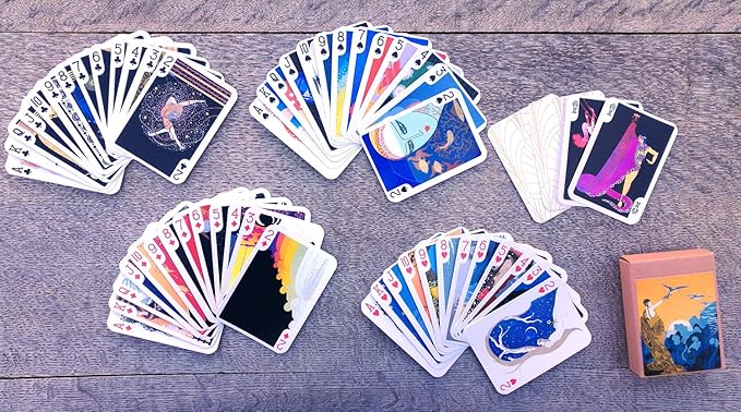 ERTE Playing Cards (Poker Deck 54 Cards All Different) Vintage Painting Art Deco French Romain de Tirtoff
