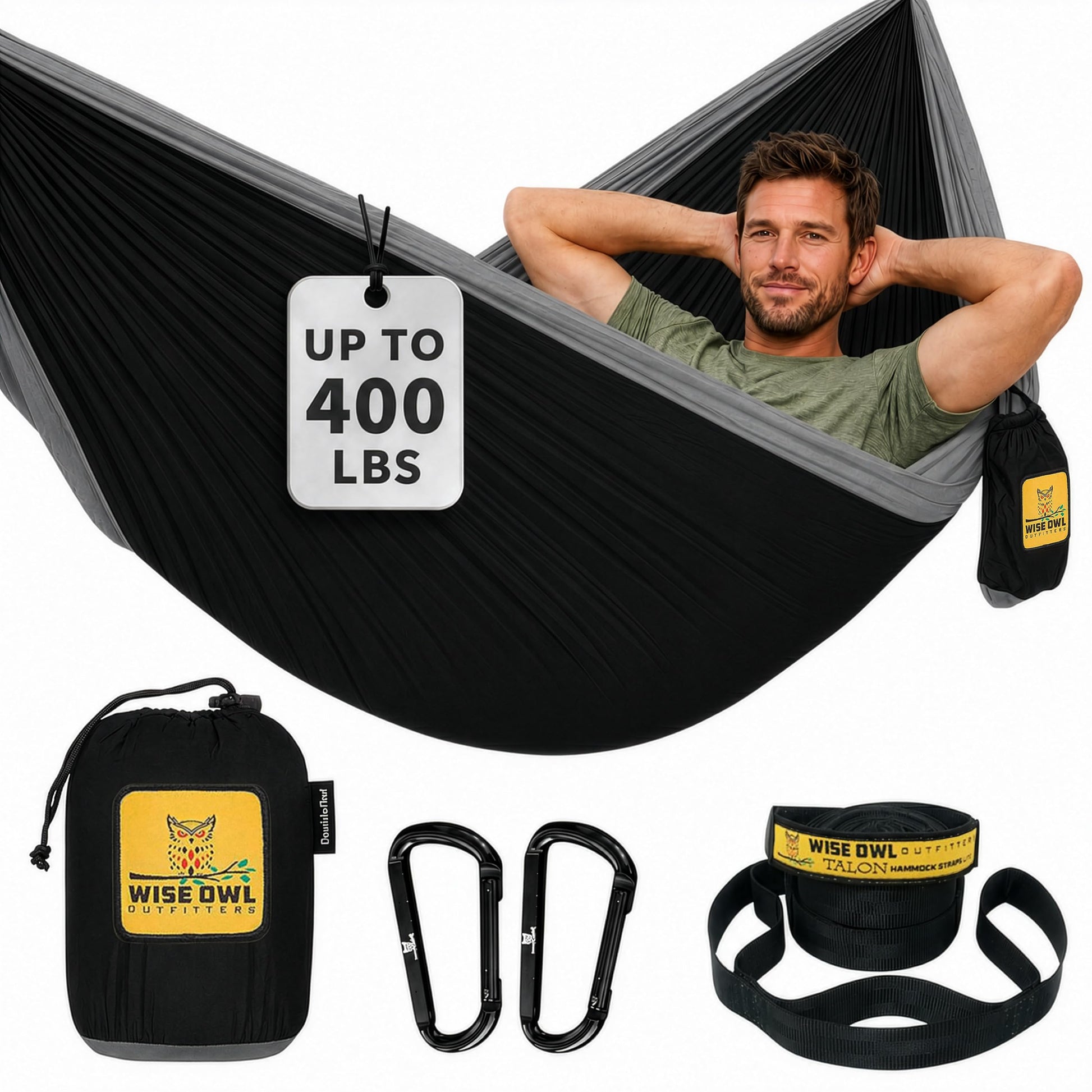 Wise Owl Outfitters Hammock for Camping Single Hammocks Gear for The Outdoors Backpacking Survival