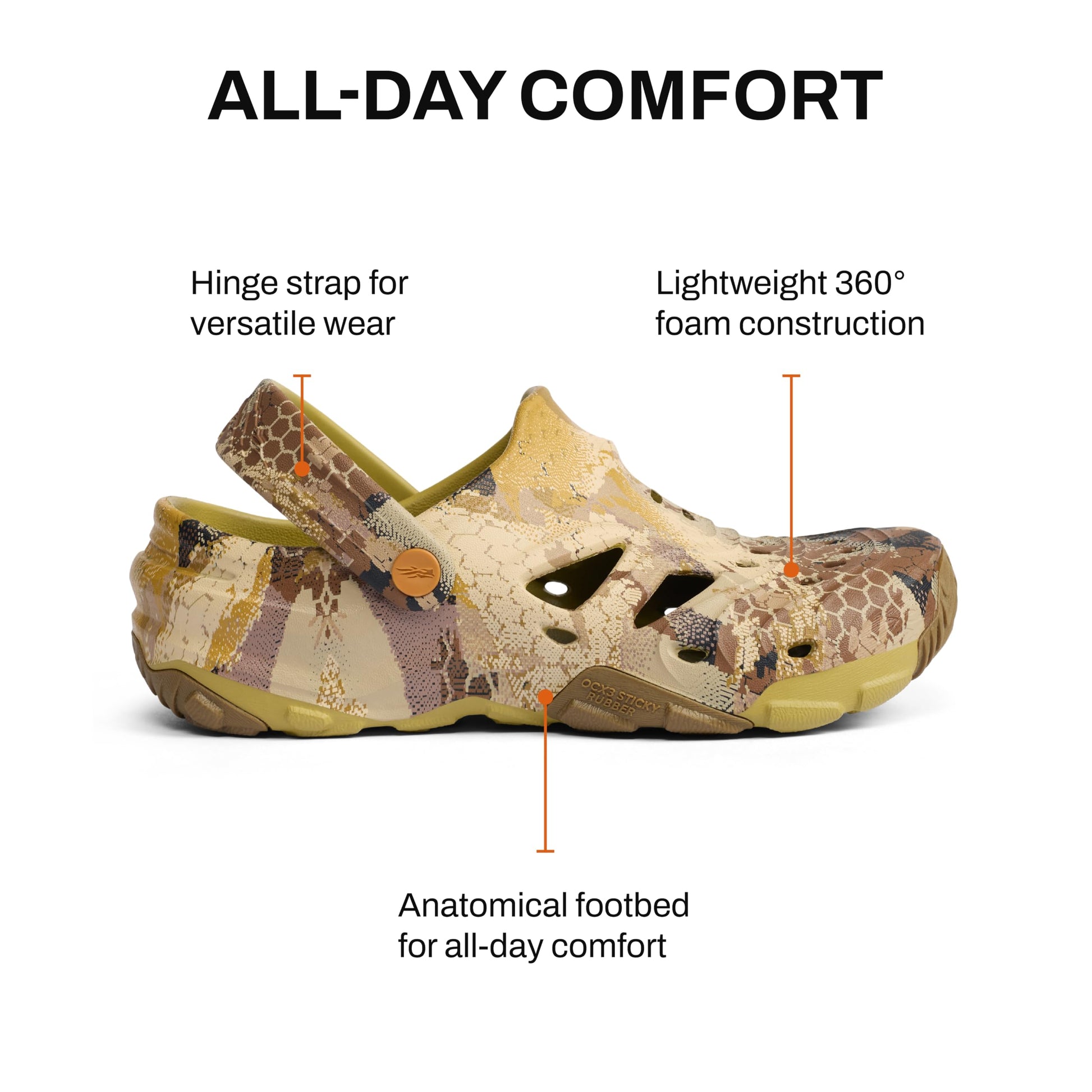 SITKA Ranger Camp Shoe – Lightweight Full-Foam Camo Water Shoe for Men, Optifade Waterfowl Marsh, 13