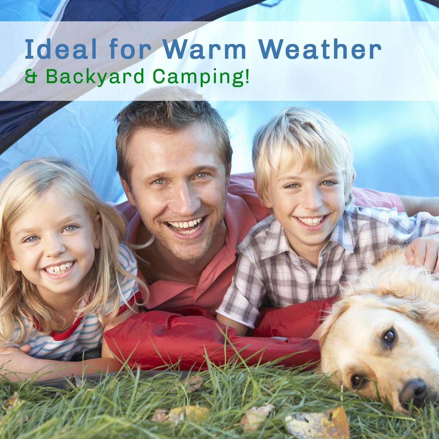 2-Person Camping Tent - Includes Rain Fly and Carrying Bag - Lightweight Compact Outdoor Tent for
