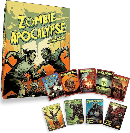 MASON FORGE Zombie Apocalypse, a Card Game: high-Stakes Survival Card Game, Strategic Play, Engaging Artwork, Game Night, Easy to Learn, Quick Setup, Fun for 12+
