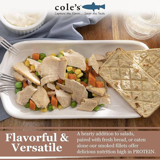COLE’S Open & Eat Meals Variety Pack | 5.6 oz Hand-Packed Smoked Salmon & Trout with Quinoa & Vegetables | Ready to Eat Meals | High Protein - 12 pack