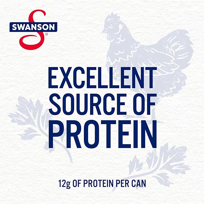 Swanson White Premium Chunk Canned Chicken Breast in Water, Fully Cooked Chicken, 4.5 OZ Can