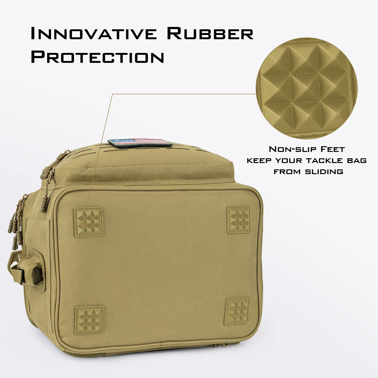 KastKing KarryAll Fishing Tackle Bag, Saltwater & Freshwater Gear Storage